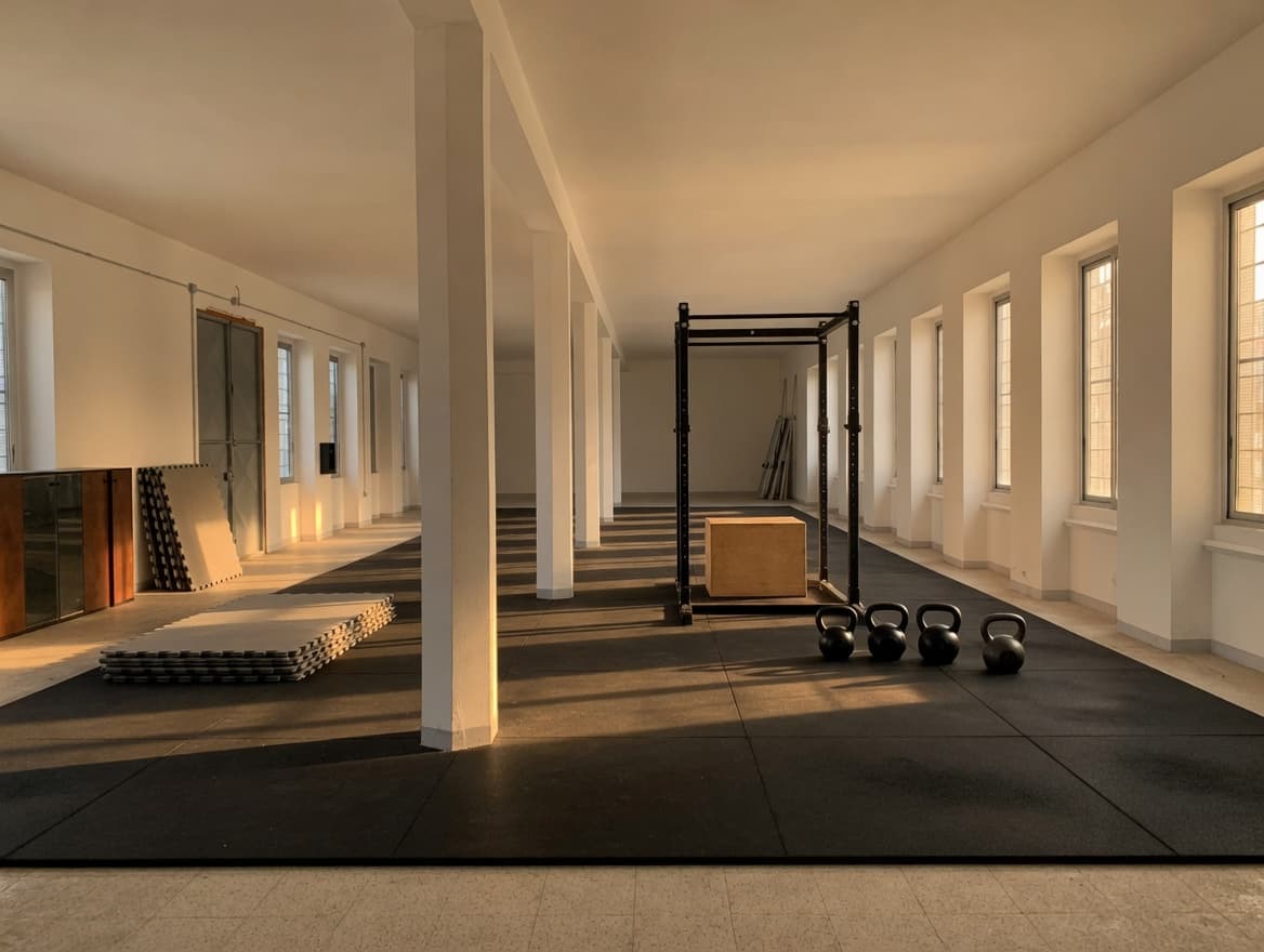 Visualizzazione di progetto: palestra nel volume esistente